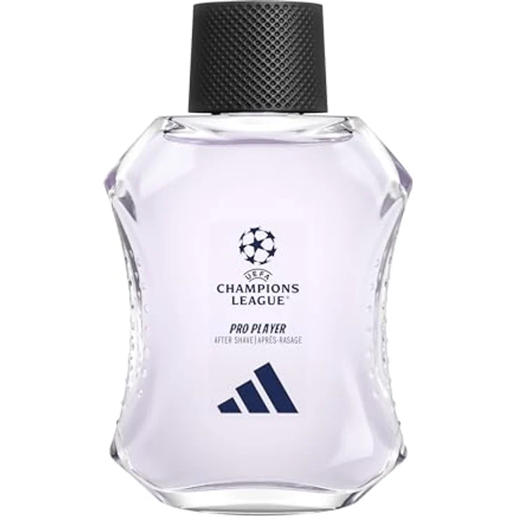 adidas UEFA Champions League PRO PLAYER Edition After Shave, 100ml, aromatisch-würzig mit Noten von schwarzem Pfeffer und Lavendel, dermatologisch getestet, vegane Formel, Verpackung aus recycelten Materialien – Bild 1
