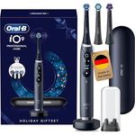 Oral-B iO Series 9 Elektrische Zahnbürste mit 3 Aufsteckbürsten, 7 Putzmodi, interaktivem Farbdisplay und Lade-Reise-Etui, Schwarz