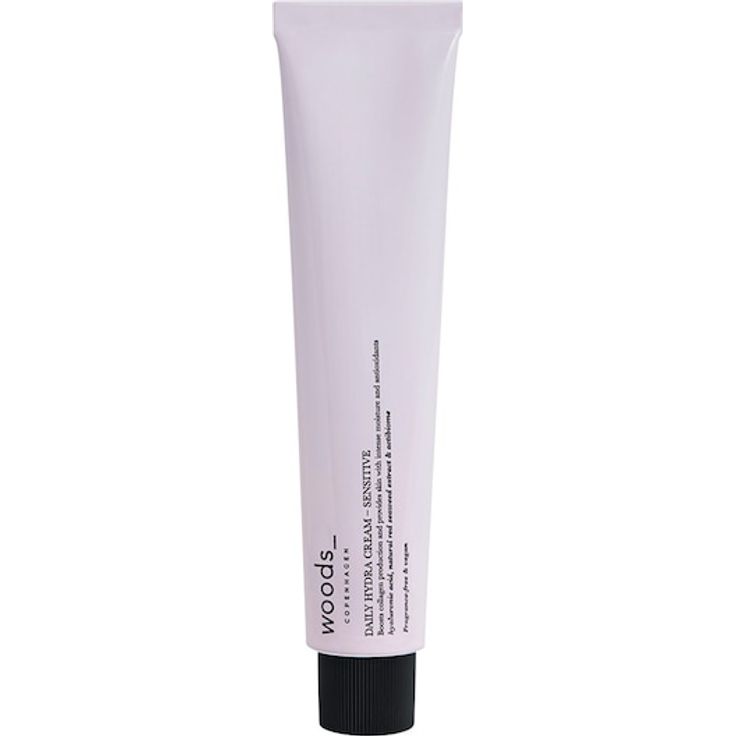 Woods Copenhagen Gesichtspflege Daily Hydra Cream, Sensitive Gesichtscreme mit Hyaluronsäure und Rotalgenextrakt, 75 ml