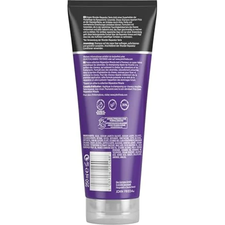John Frieda Frizz Ease Wunder Reparatur Shampoo 250 ml – Bild 2