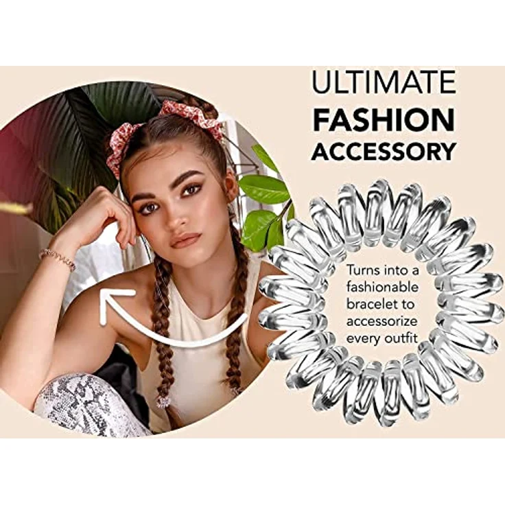 Invisibobble Original Pflege clear besonders haarschonend, 3 Stück – Bild 3