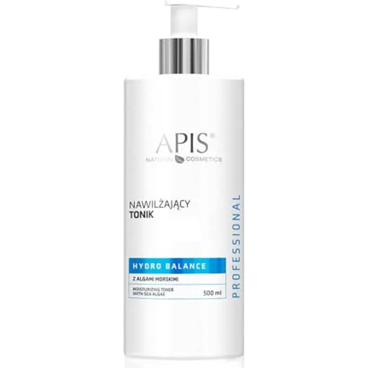 Apis Natural Cosmetics Hydro Balance Professional Feuchtigkeitstonikum mit Seealgen-Extrakten, 500 ml - beruhigend, tonisierend, für frische und strahlende Haut
