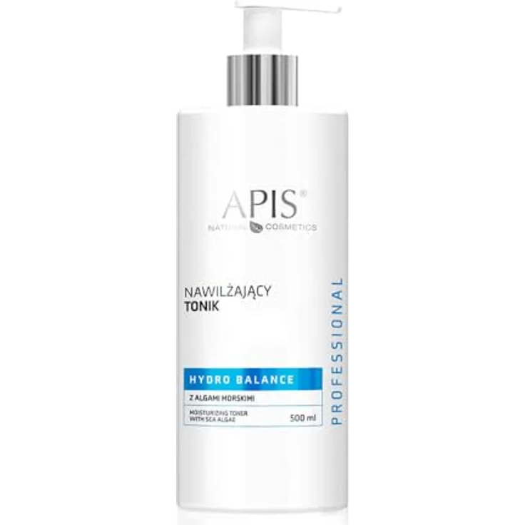 Apis Natural Cosmetics Hydro Balance Professional Feuchtigkeitstonikum mit Seealgen-Extrakten, 500 ml - beruhigend, tonisierend, für frische und strahlende Haut – Bild 1