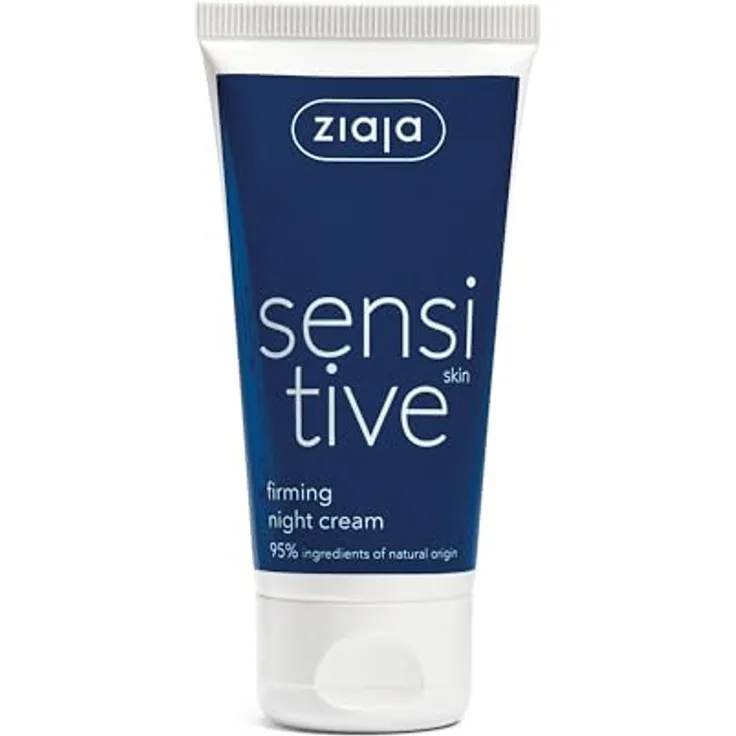 Ziaja Sensitive Crema Reafirmante De Noche, Gesichtscreme für sensible Haut, 50 ml