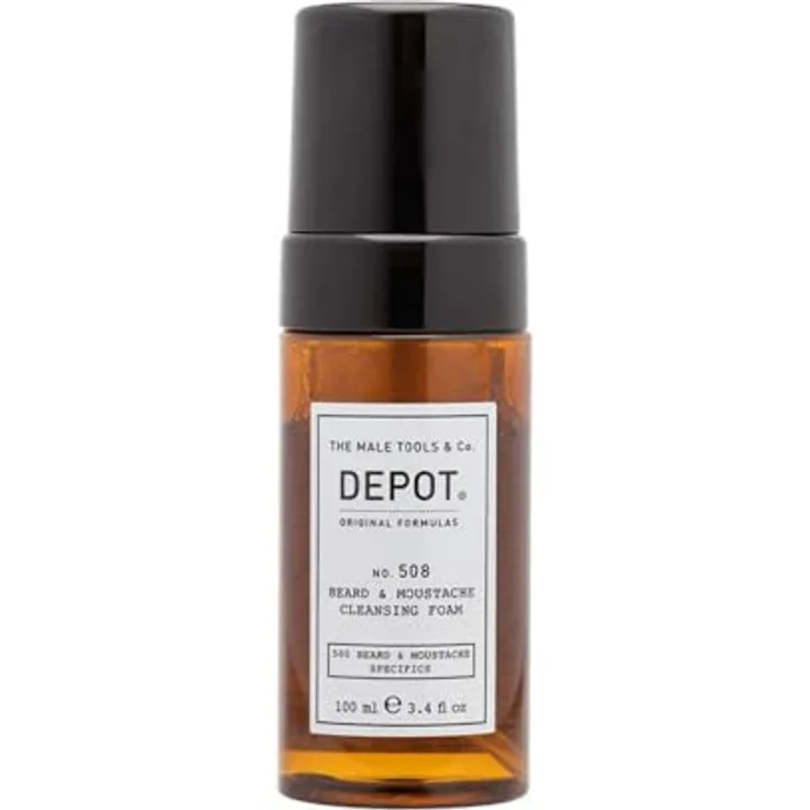 DEPOT 500 BEARD & MOUSTACHE SPECIFICS NO. 508, Reinigungsschaum für Bart und Schnurrbart, feuchtigkeitsspendend, 100 ml