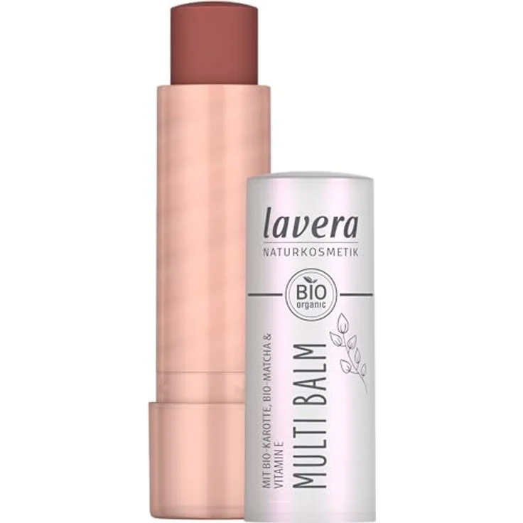 Lavera Multi Balm, Multifunktionsbalsam für Lippen und Wangen, Farbton 01 Sunset Red, 4.5 g, leicht aufzutragen, für gesunde Farbe – Bild 1