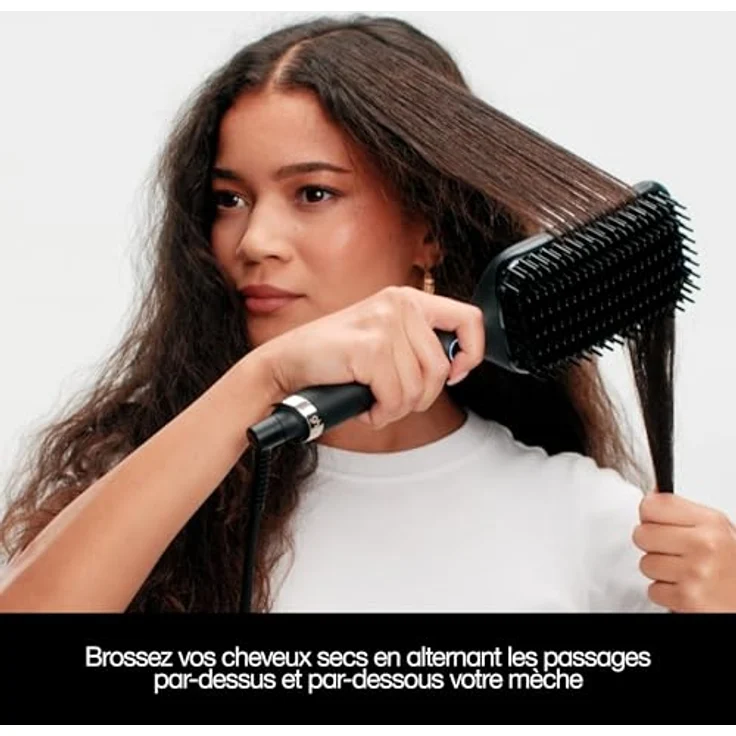 ghd glide+ max, Smoothing Hot Brush in Schwarz, Warmluftbürste mit Ionisator und optimierter Heiztechnologie für langes, dickes und lockiges Haar – Bild 4