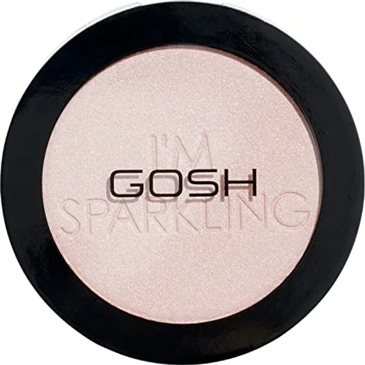 GOSH PUDER HIGHLIGHTER I'M SPARKLING, Langanhaltender Puder-Highlighter für Gesicht & Körper, Parfümfrei & Vegan, 003 Pearl Dust