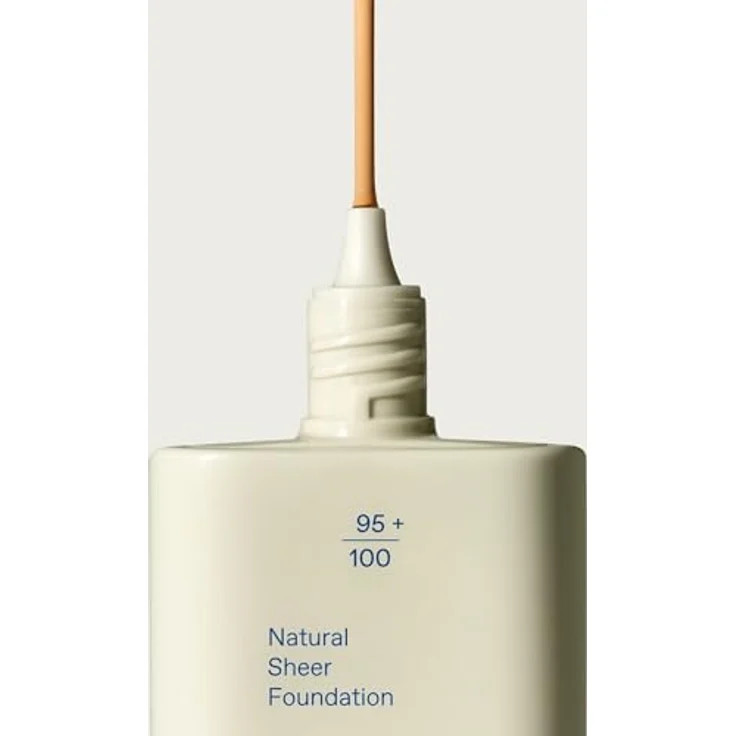 KORRES Natural Sheer Foundation Medium 02, leichte Foundation für natürliches, strahlendes Finish mit Pfingstrosen-Blütenextrakt, vegan, 30 ml – Bild 5