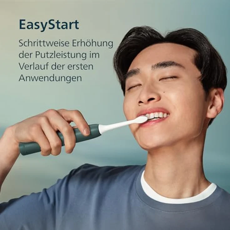 Philips Sonicare 3100 HX4033/26, elektrische Schallzahnbürste in Grün mit sanfter Plaque-Entfernung und integriertem Timer, 1 St. – Bild 6