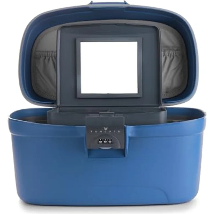 Roncato Necessaire Flexi Beauty Case 36 cm Blau mit Spiegel und Zahlenschloss – Bild 3