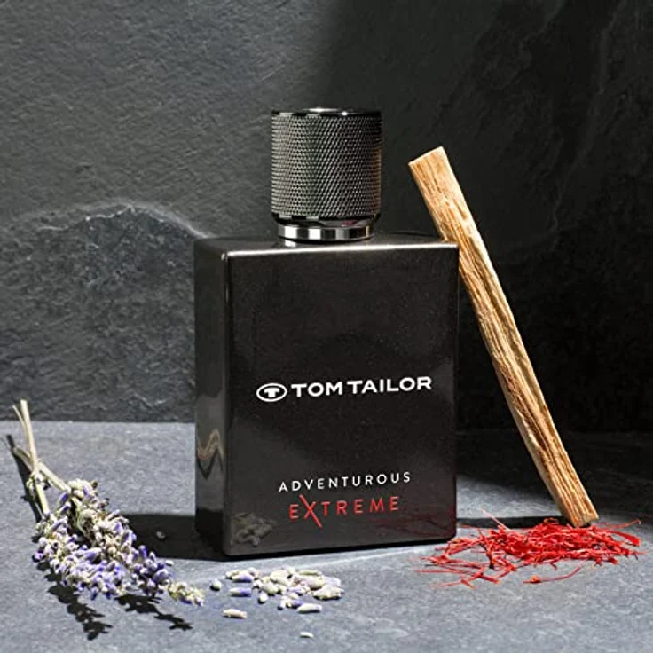 Tom Tailor Parfüm Herren Adventurous EXTREME for him 50ml I maskulines Eau de Toilette für Abenteuerlustige Männer I belebende Kombination aus Safran, Kaschmirholz & Ambra I Ledrig & holzig – Bild 4