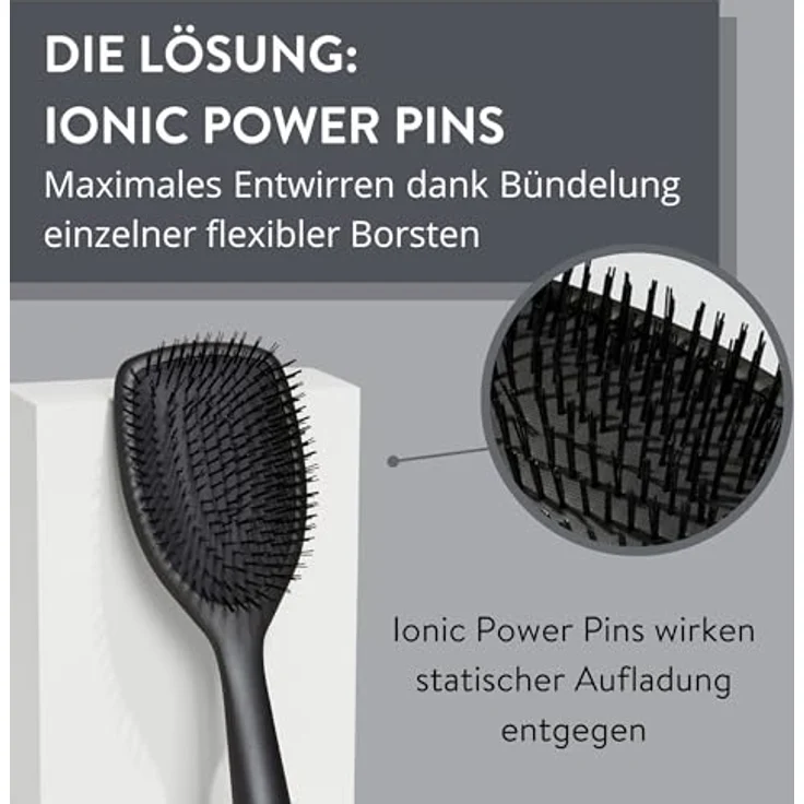 PARSA Beauty Hair ID Maximum Control Haarbürste in Blau – Entwirrbürste zur Bändigung und Kontrolle von widerspenstigem, dickem und lockigem Haar – Bild 4