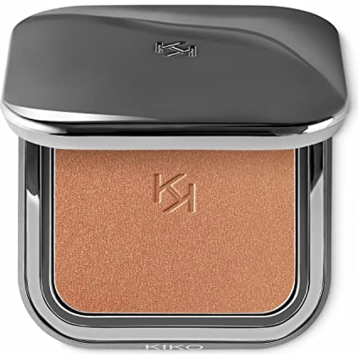 KIKO Milano Radiant Touch Bronzer, Farbton 103 Luminous Cocoa, 12 g, kompakter Puder für natürliche Bräune und Konturierung