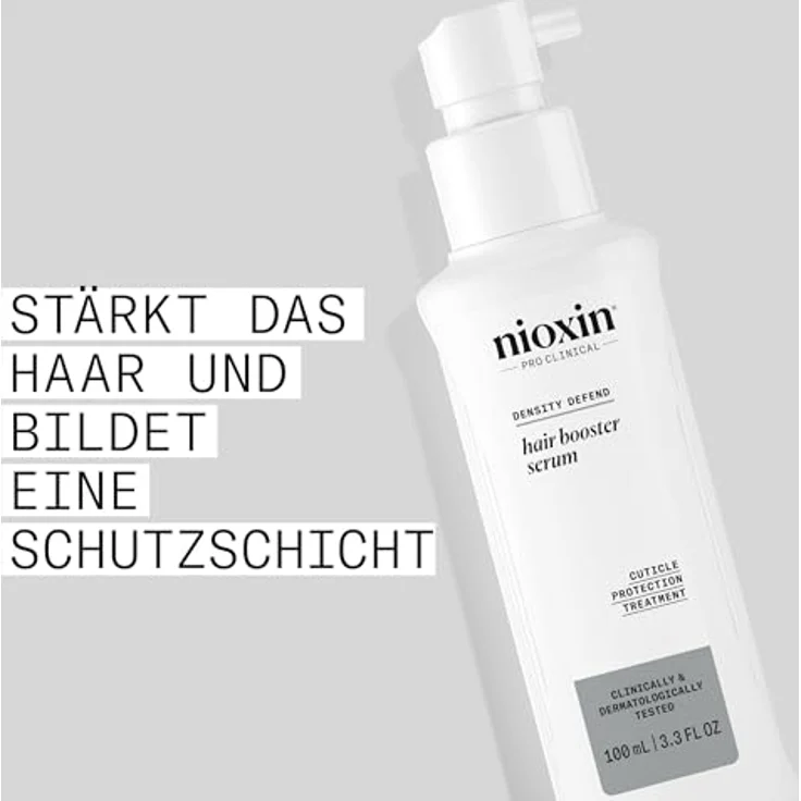 NIOXIN Hair Booster Serum - Professionelle Leave In Haarpflege für sichtbar dünner werdendes Haar - mit Pfefferminzöl (100ml) – Bild 3