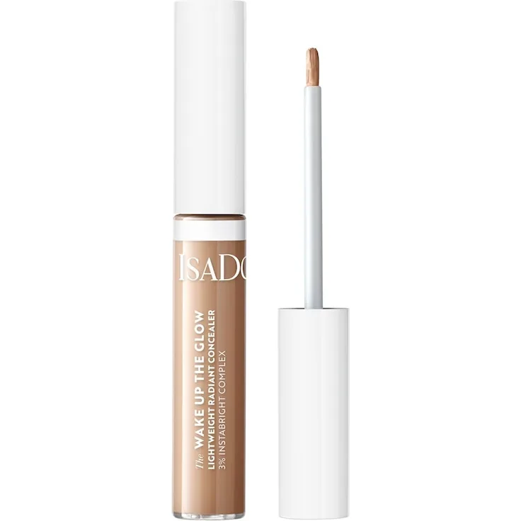 Isadora Wake Up The Glow Lightweight Radiant Concealer, 12 ml, Farbe 7N - NEUTRAL, aufbaubare Textur mit 67 % natürlichen Inhaltsstoffen, tierversuchsfrei