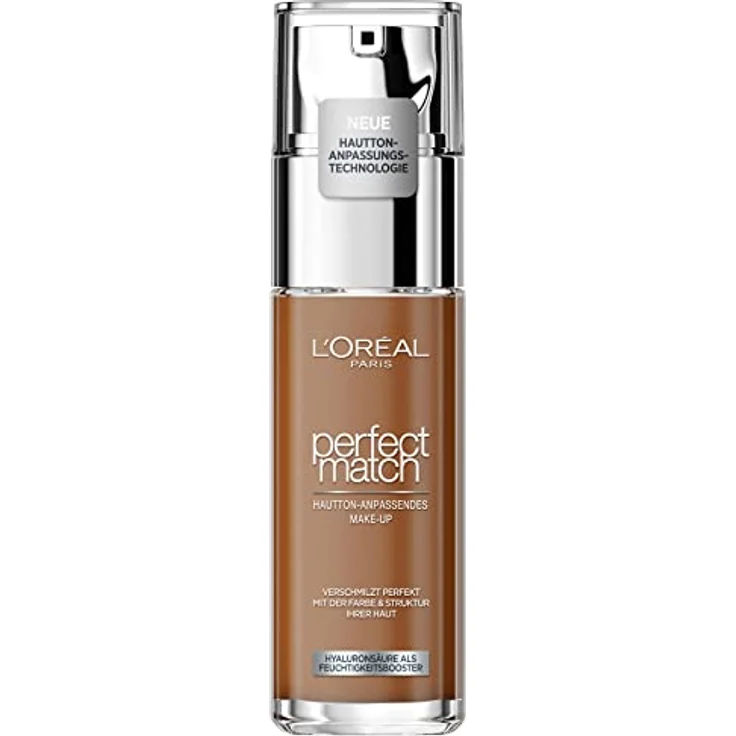 L'Oréal Paris Make up, Flüssige Foundation mit Hyaluron und Aloe Vera, Perfect Match Make-Up, Nr. 8.5.R/8.5.C Rose Pecan, 30 ml – Bild 1