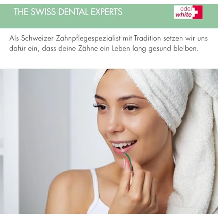 Edel&White Interdental Brush L 0.8 mm 6 Stück zur gründlichen Zahnzwischenraumreinigung Interdentalbürsten Biegbar – Bild 3