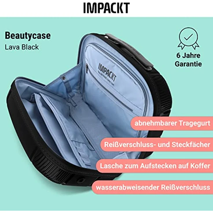 IMPACKT IP1 Handgepäck Kosmetikkoffer aus recyceltem Material mit 6 Jahren Garantie; nachhaltiges Beautycase mit Aufsteckfunktion; 40 cm, 1,5 kg, 22 Liter – Bild 2