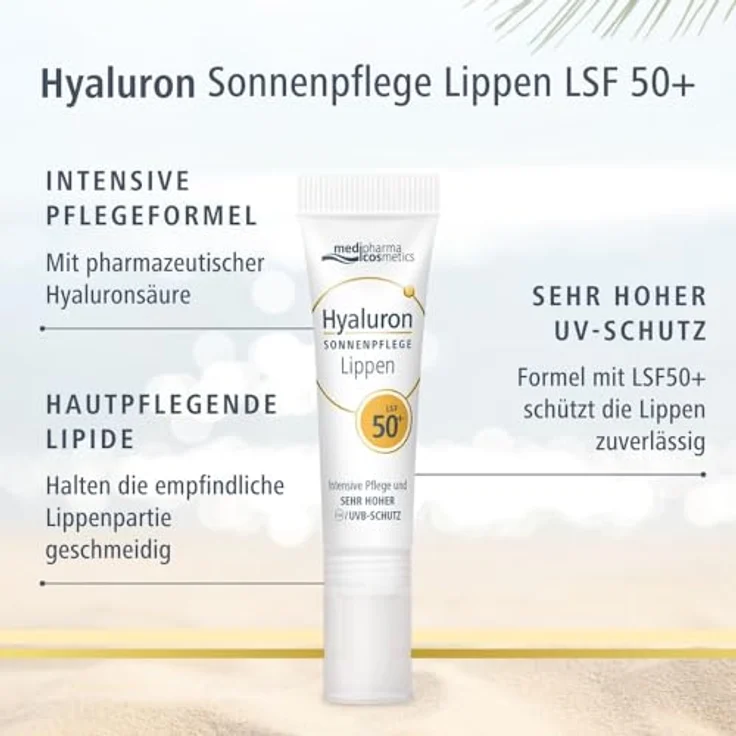 Dr. Theiss HYALURON SONNENPFLEGE Lippenbalsam LSF 50+, 7 ml – Bild 3