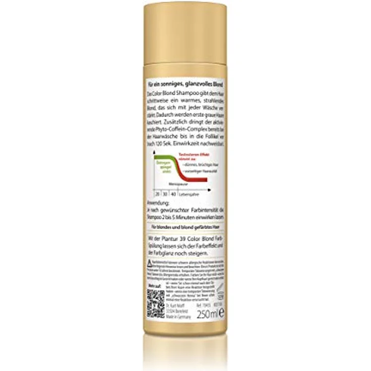 Plantur 39 Color Blond Phyto Coffein-Shampoo 250 ml – Bild 3