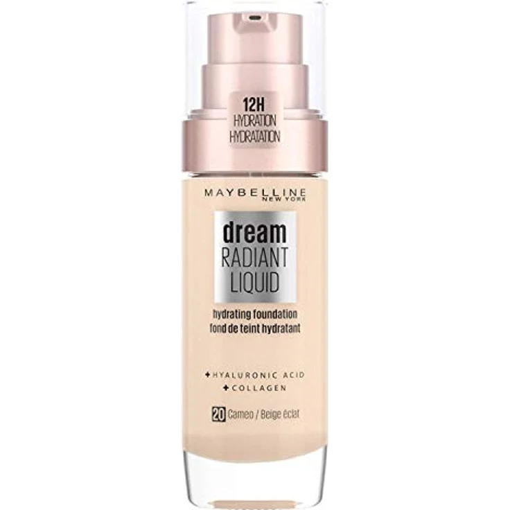 Maybelline New York Make Up, Dream Radiant Liquid Make-Up, Flüssige Foundation, Nr. 20 Cameo, 30 Ml – Bild 1