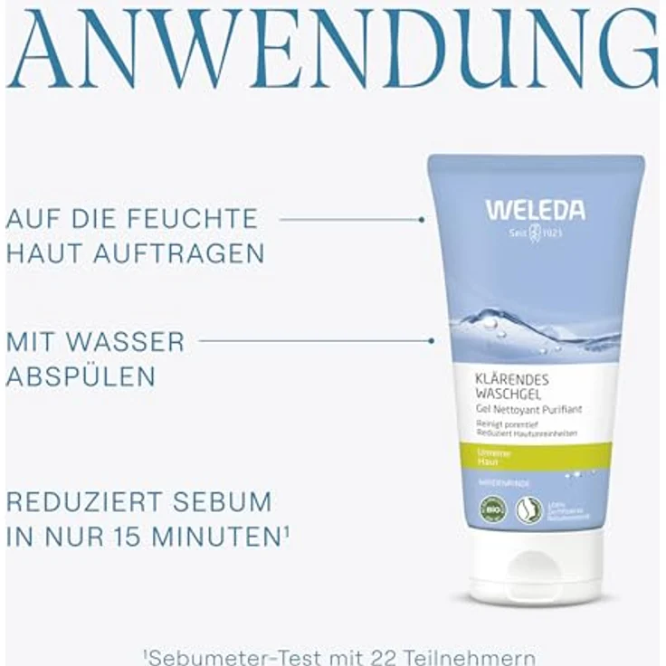 Weleda Naturally Clear Purifying Klärendes Reinigungsgel Für Problematische Haut 100 ml – Bild 6