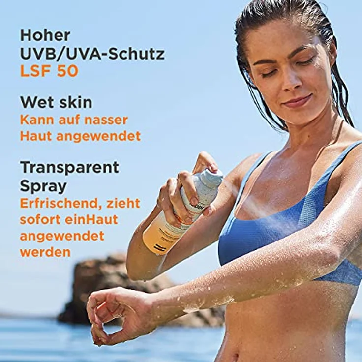 ISDIN Fotoprotector Wet Skin Transparent Spray 50+ Isdin Sonnencreme 250 ml – Bild 2