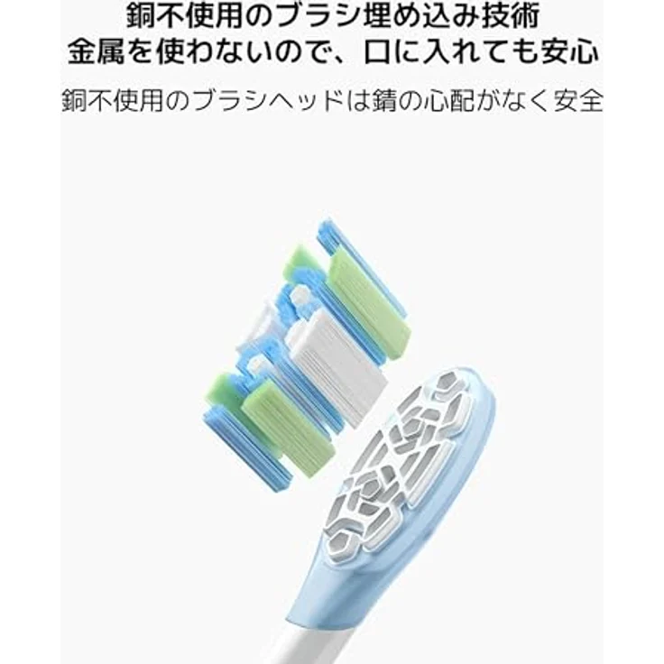 Xiaomi Oscillation Electric Toothbrush Replacement Heads, Hochfrequenz-Bürstenköpfe für gründliche Reinigung und Plaque-Entfernung – Bild 6
