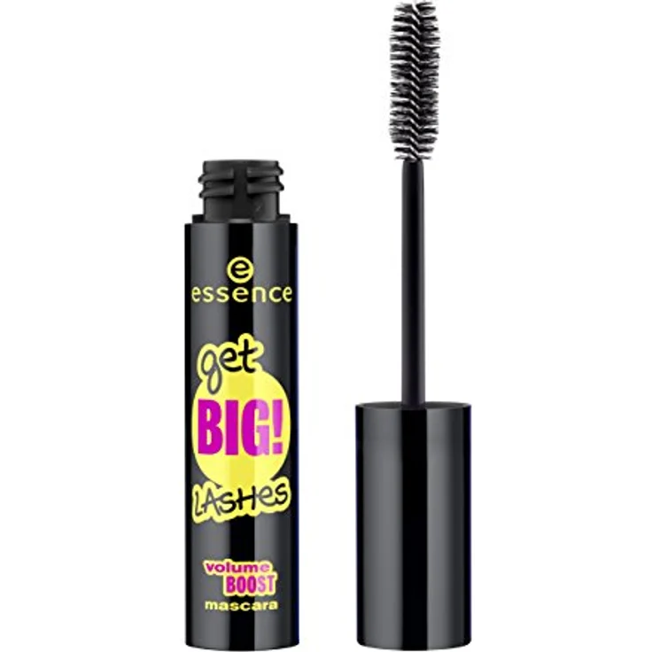 essence get BIG! lashes VOLUME BOOST mascara, Wimperntusche, klumpenfrei, schwarz, schwunggebend, definierend, verlängernd, volumengebend, vegan, ohne Parfüm, ohne Alkohol (12ml) – Bild 5