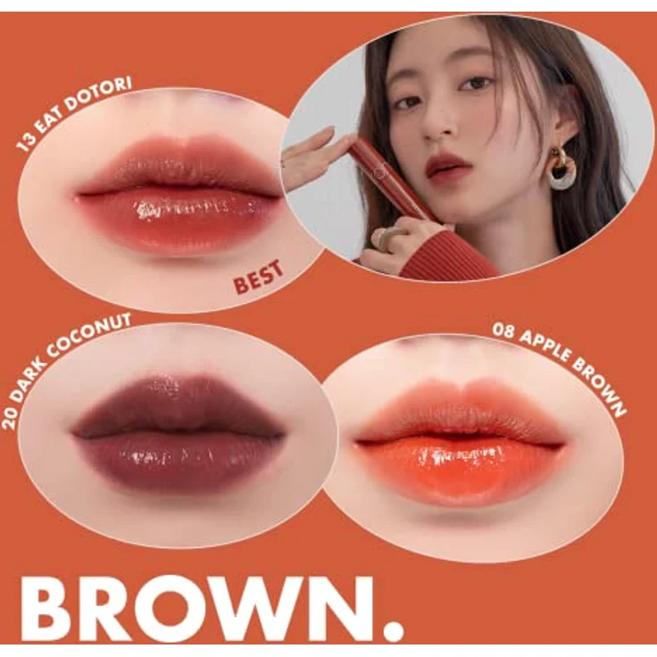 rom&nd Juicy Lasting Lipgloss Farbton 11 Pink Pumpkin, hochpigmentiert, 5,5 g mit langanhaltendem Glanz und Feuchtigkeitsspende – Bild 9
