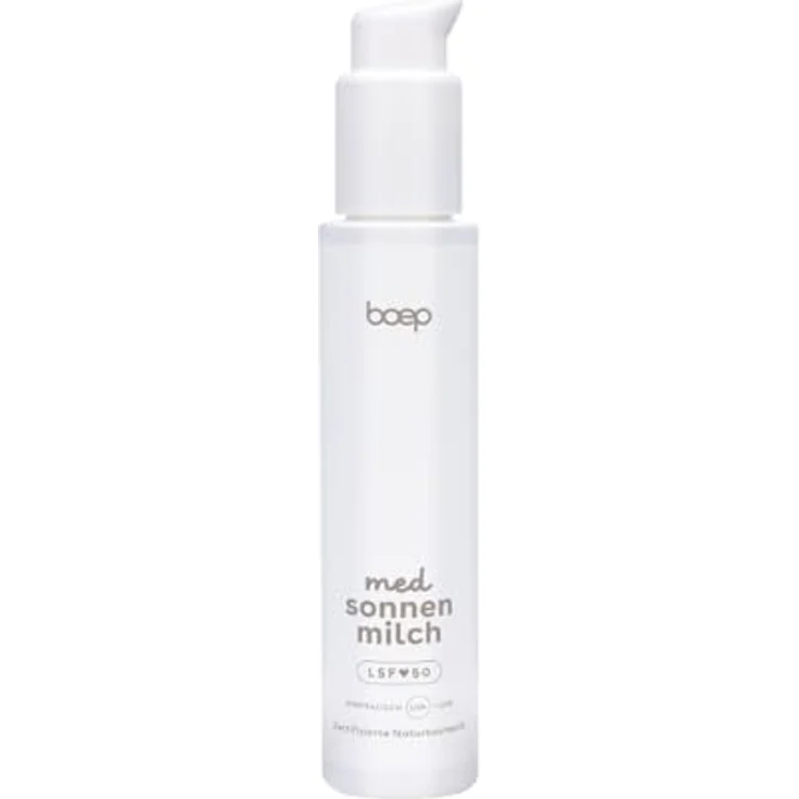 boep med Sonnenmilch | Mineralische Sonnencreme mit Zinkoxid-Filter | LSF 50 | für sehr empfindliche Haut und Neurodermitis | leichte Rezeptur | parfümfrei | 100ml – Bild 1