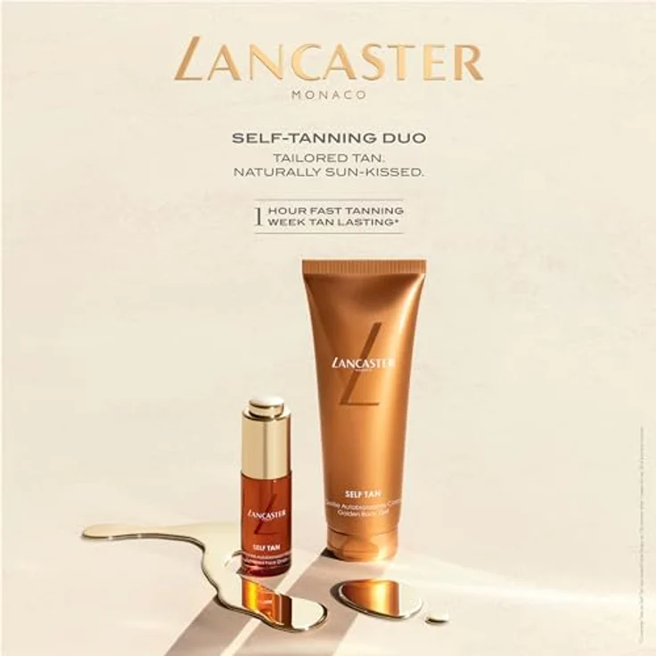Lancaster Self Tan Golden Body Gel 125 ml - Mit Koffeinextrakten für straffe, gesunde Haut und tropisch-frischem Duft – Bild 5