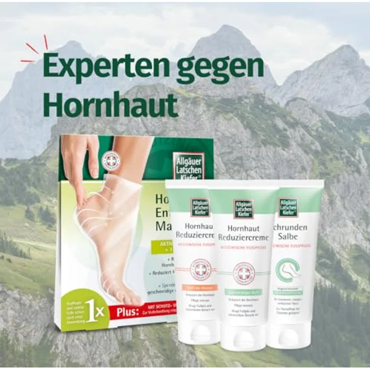Allgäuer Latschenkiefer Hornhaut Reduziercreme mit Fruchtsäuren und Pflegekomplex, 100 ml, orange – Bild 5
