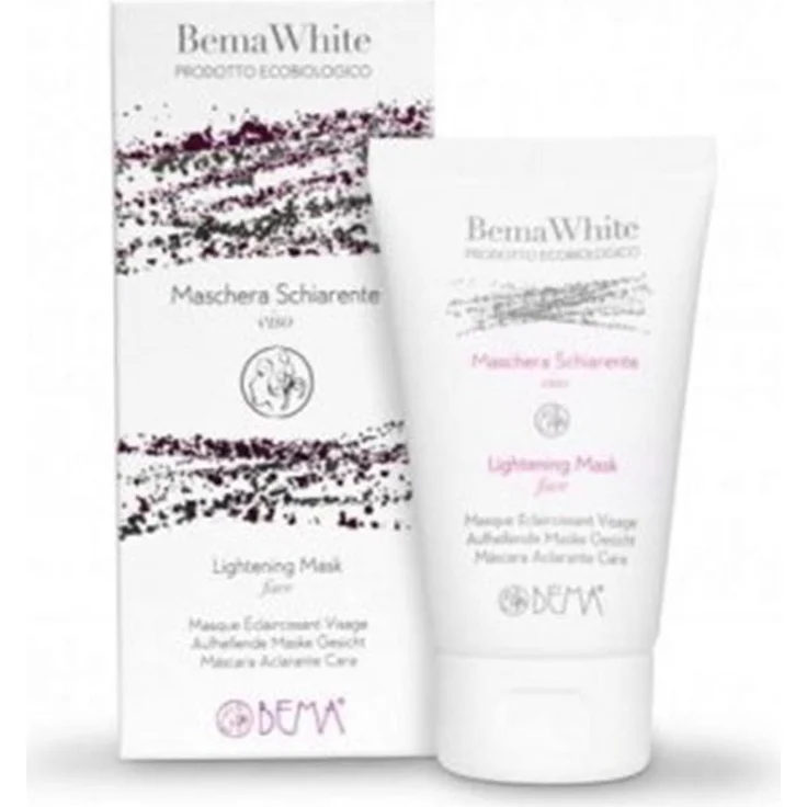 Bema White Lightening Gesichtsmaske, 200 ml - Aufhellende und revitalisierende Glow-Maske für einen strahlenden Teint