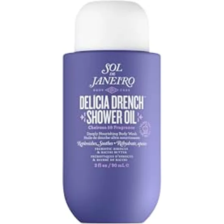 Sol de Janeiro Delicia Drench Duschöl, 90 ml, feuchtigkeitsspendend und pflegend für samtweiche Haut