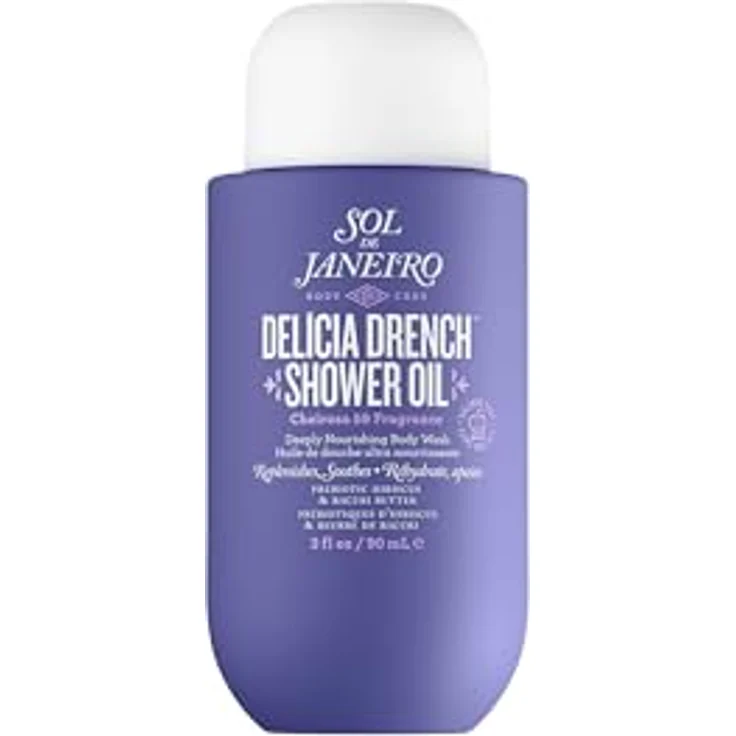 Sol de Janeiro Delicia Drench Duschöl, 90 ml, feuchtigkeitsspendend und pflegend für samtweiche Haut – Bild 1