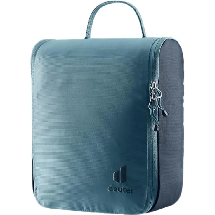 Deuter Wash Center II, geräumiger Kulturbeutel mit abnehmbarem Spiegel, spritzwasserfest, Blau, (5 l) – Bild 1