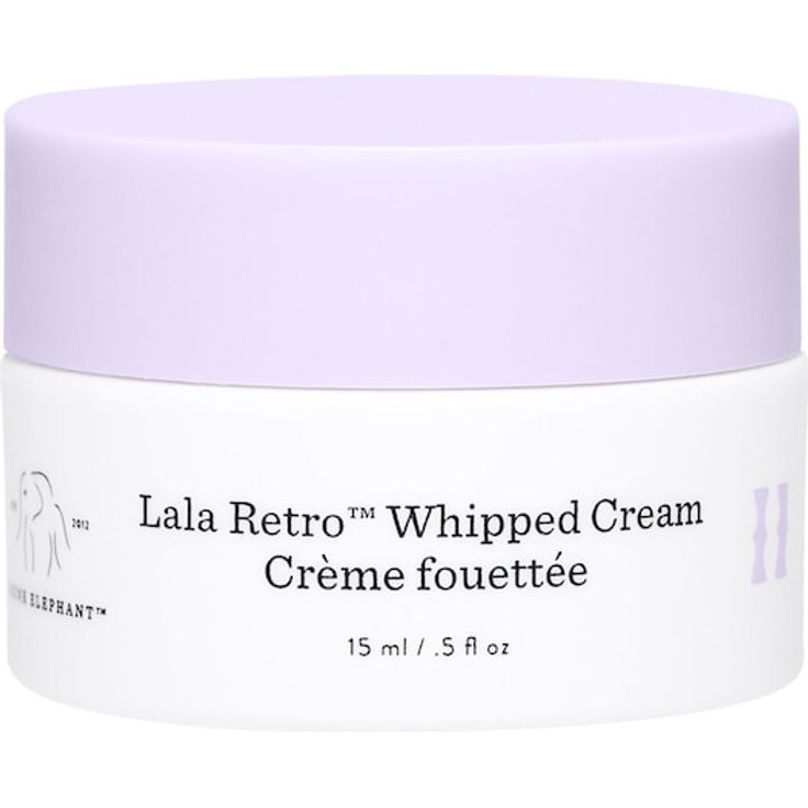 Drunk Elephant Lala Retro™ Whipped Cream, reichhaltige Feuchtigkeitscreme mit afrikanischen Ölen, 15 ml
