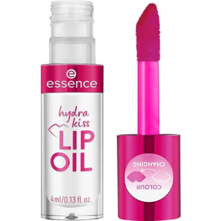 essence cosmetics hydra kiss LIP OIL, Lipgloss, Nr. 06, Transparent, feuchtigkeitsspendend, pflegend, mit Ölen, glänzend, vegan (4ml) – Bild 2