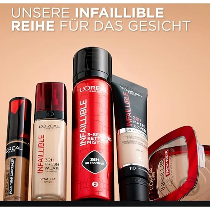 L'Oréal Infaillible 32H Fresh Wear Foundation 30 ml Nr. 60 - Rose Ivory – Bild 8