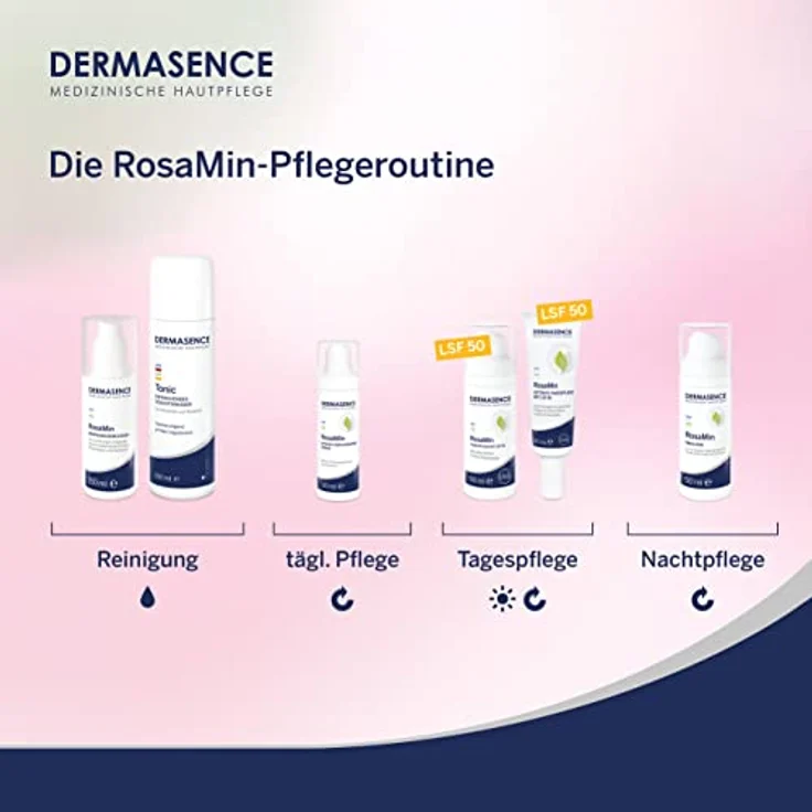 Dermasence Rosami Tagespflege Lf50 50 ml, mit pflanzlichem 5-fach-Wirkkomplex – Bild 6