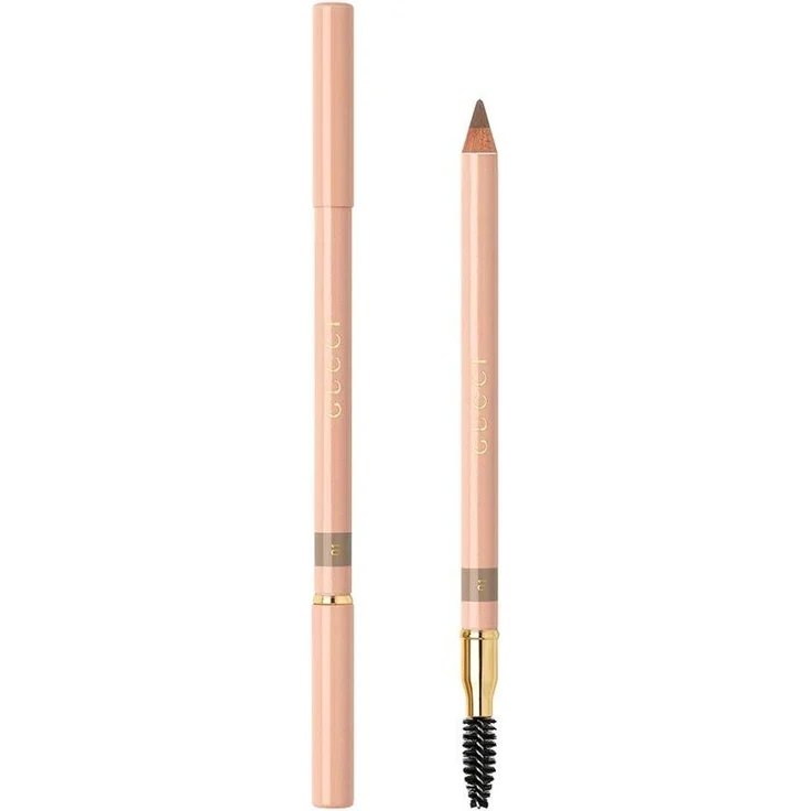 Gucci Powder Eyebrow Pencil, Augenbrauenstift in Braun - 1,19 g, zweiseitig mit Bürstchen, natürlich mattes Finish