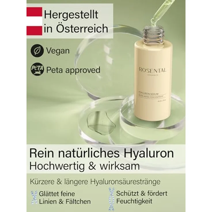 Rosental Organics Pflege Gesichtspflege Hyaluron Supreme Serum 50 ml – Bild 2