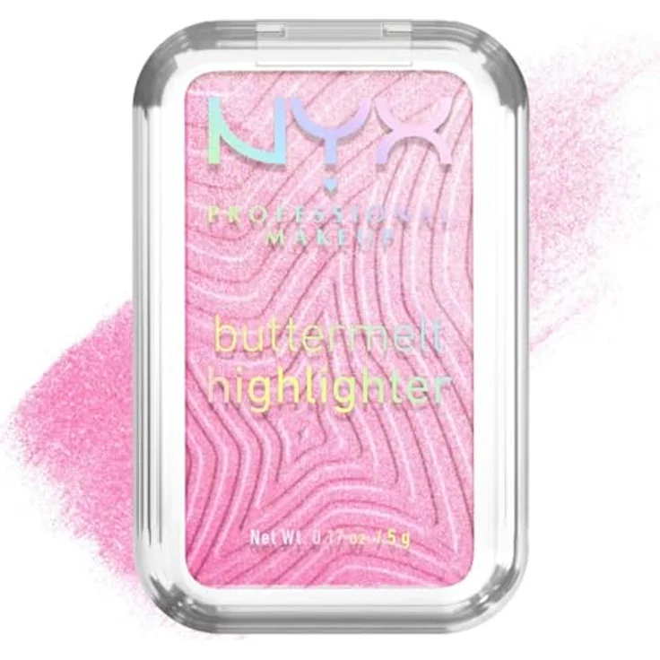 NYX PROFESSIONAL MAKEUP Buttermelt Highlighter, Butterweiche Textur mit Sheabutter, Mangobutter und Mandelbutter, Vegan, Farbe: U Butta Werk, 5 g – Bild 4