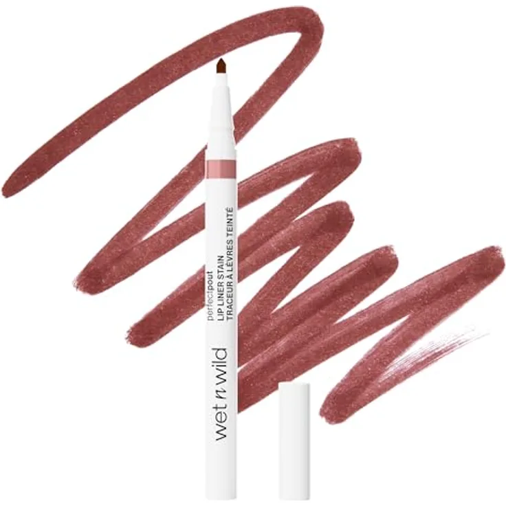 wet n wild Perfect Pout Lip Liner Stain, 0,5 g, langanhaltend und wischfest in NUDE TIGHTS