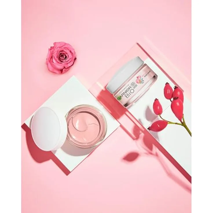 Garnier Bio Rosy Glow 3in1 Rosé Gesichtscreme 50 ml – Bild 6
