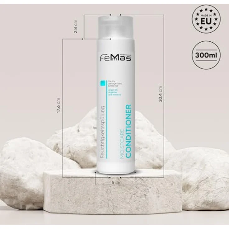 Femmas Premium Moistcare Conditioner, 300 ml, intensive Pflege mit Arganöl für trockenes und strapaziertes Haar – Bild 2