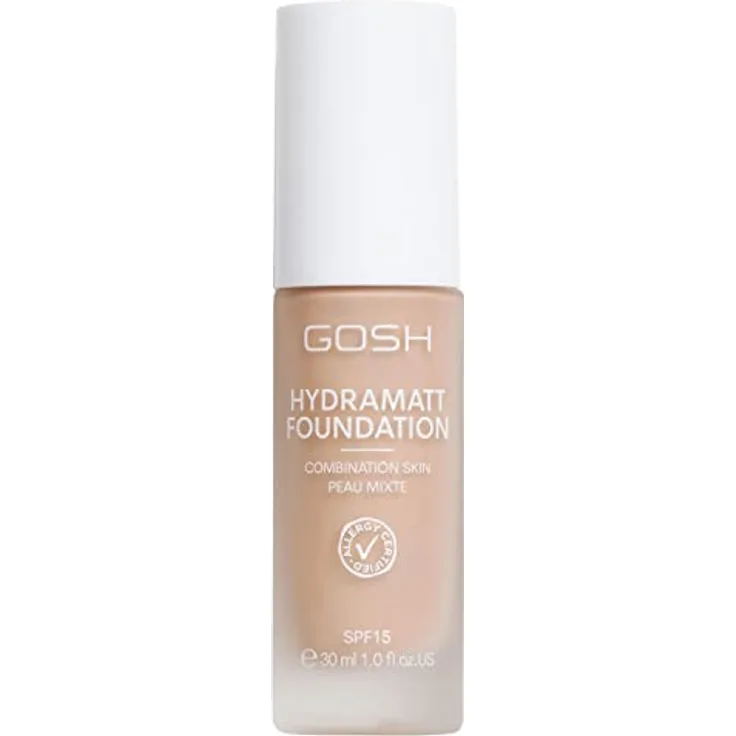 Gosh Copenhagen HYDRAMATT Foundation 30 ml Nr. 004R, leichte Deckkraft, feuchtigkeitsspendend, Farbe Light Red/Warm