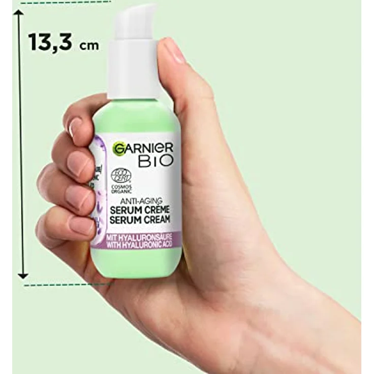 Garnier Bio Lavendel 2-in-1 Anti-Aging Serum Crème mit Hyaluronsäure Anti-Aging Gesichtsserum 50 ml Damen – Bild 6